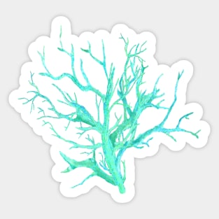 Coral reef in blue Sticker